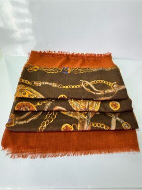 Large Art Of The Scarf Square Scarf Shawl • Tie Rack • Italy